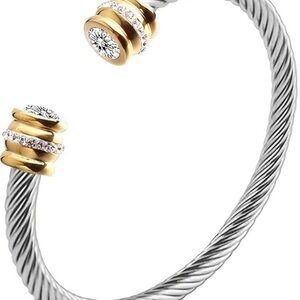 Elegant Gold and Silver Women's Bracelet